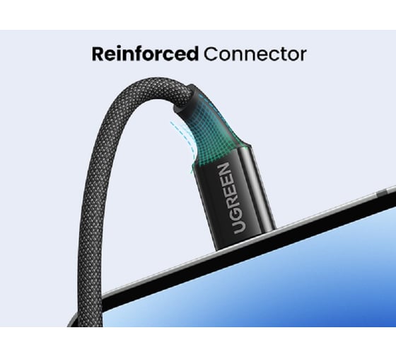 Кабель Ugreen US557 (15277) USB-C to USB-C PD Fast Charging Date Cable. Длина: 2м. Цвет: черный 15277_