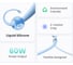 Кабель Ugreen US563 (15281) USB-C to USB-C Silicone Fast Charging Cable. Длина: 2м. Цвет: голубой 15281_ 4
