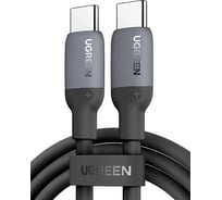Кабель Ugreen US563 (15283) USB-C to USB-C Silicone Fast Charging Cable. Длина: 1м. Цвет: черный 15283_