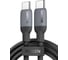Кабель Ugreen US563 (15285) USB-C to USB-C Silicone Fast Charging Cable. Длина: 2м. Цвет: черный 15285_ 1