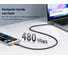 Кабель Ugreen US563 (15285) USB-C to USB-C Silicone Fast Charging Cable. Длина: 2м. Цвет: черный 15285_ 4