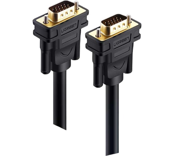 Кабель Ugreen VG101 (11646) VGA Male to Male Cable. Длина: 2м. Цвет: черный 11646_
