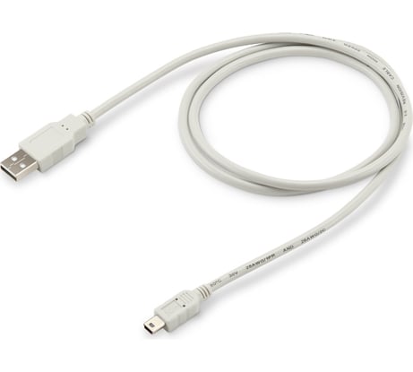 Кабель BURO USB A(m) mini - USB B (m) 1м (USB2.0-M5P-1) серый 817248