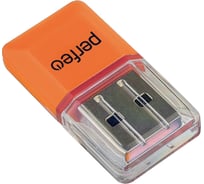 Card Reader Perfeo Micro SD, (PF-VI-R008 Orange) оранжевый 30019808