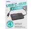 Разветвитель Perfeo USB C-HUB 4 Port, (PF-H046 Black) чёрный 30020202 6