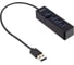 Разветвитель Perfeo USB-HUB 1 Port 3.0+3 Port 2.0 (PF-H041 Black) чёрный 30020194 1