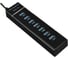 Разветвитель Perfeo USB-HUB 1 Port 3.0+6 Port 2.0 (PF-H043 Black) чёрный 30020197 1
