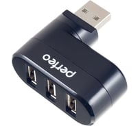 Разветвитель Perfeo USB-HUB 3 Port, (PF-VI-H024 Black) чёрный 30007095