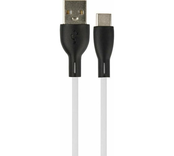 Кабель USB A Perfeo вилка - C вилка, 2.4A, бел., 1 м (U4716) 30018775 1