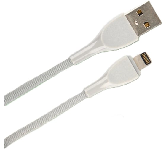 Кабель USB A Perfeo вилка - Lightning вилка, серый, 1 м (I4332) 30018744 1