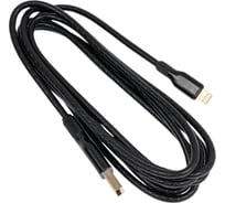 Кабель Perfeo USB A вилка - Lightning вилка, черн., 2 м (I4319) 30017946