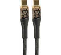 Кабель Perfeo USB C вилка - C вилка, 60W, черн.,1 м.(C1102) 30018734