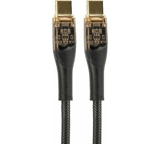 Кабель Perfeo USB C вилка - C вилка, 60W, черн.,1 м.(C1102) 30018734 1