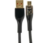 Кабель Perfeo USB А вилка - Micro USB вилка, черн.,1 м.,(U4020) 30018742