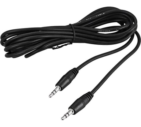 Шнур REXANT, Стерео 3,5 мм штекер - Стерео 3,5 мм штекер, длина 5 метров 17-4105