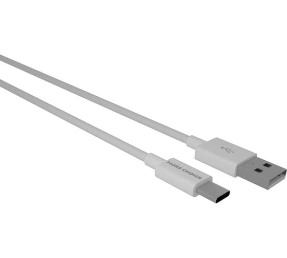 Дата-кабель More Choice USB 2.1A для Type-C TPE 1м K24a White 1