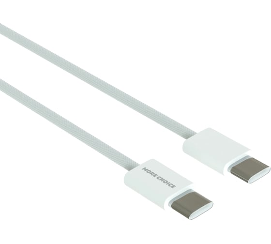 Дата-кабель More Choice USB 3.0A PD 60W для Type-C Type-C K75a нейлон 2м White K75a 2м White