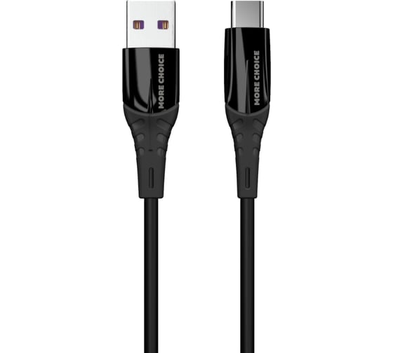 Дата-кабель More Choice USB 3.0A для Type-C K35a силикон 1м Black K35a 1м Black 1