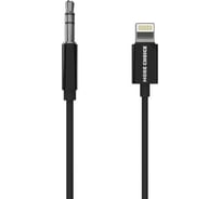 Аудиокабель More Choice AUX 3.5mm Lightning 8-pin 1м UK28i Black