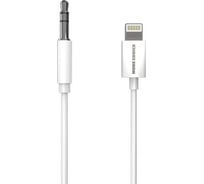 Аудиокабель More Choice AUX 3.5mm Lightning 8-pin 1м UK28i White