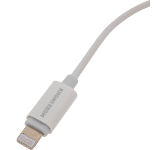 Аудиокабель More Choice AUX 3.5mm Lightning 8-pin 1м UK28i White