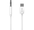 Аудиокабель More Choice AUX 3.5mm Type-C 1м UK28a White 1