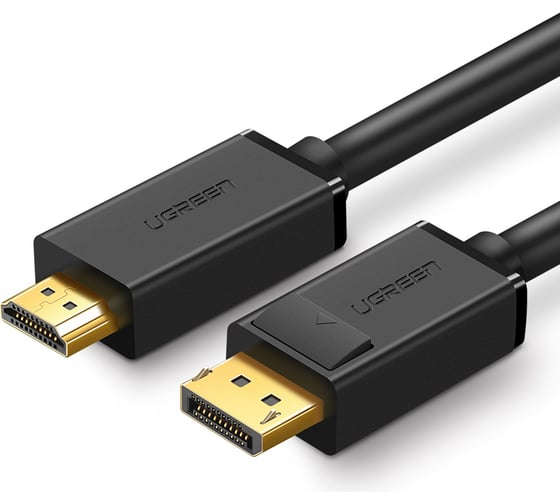 Кабель Ugreen DP101 (10203) DP Male to HDMI Male Cable. Длина 3м. Цвет черный 10203_