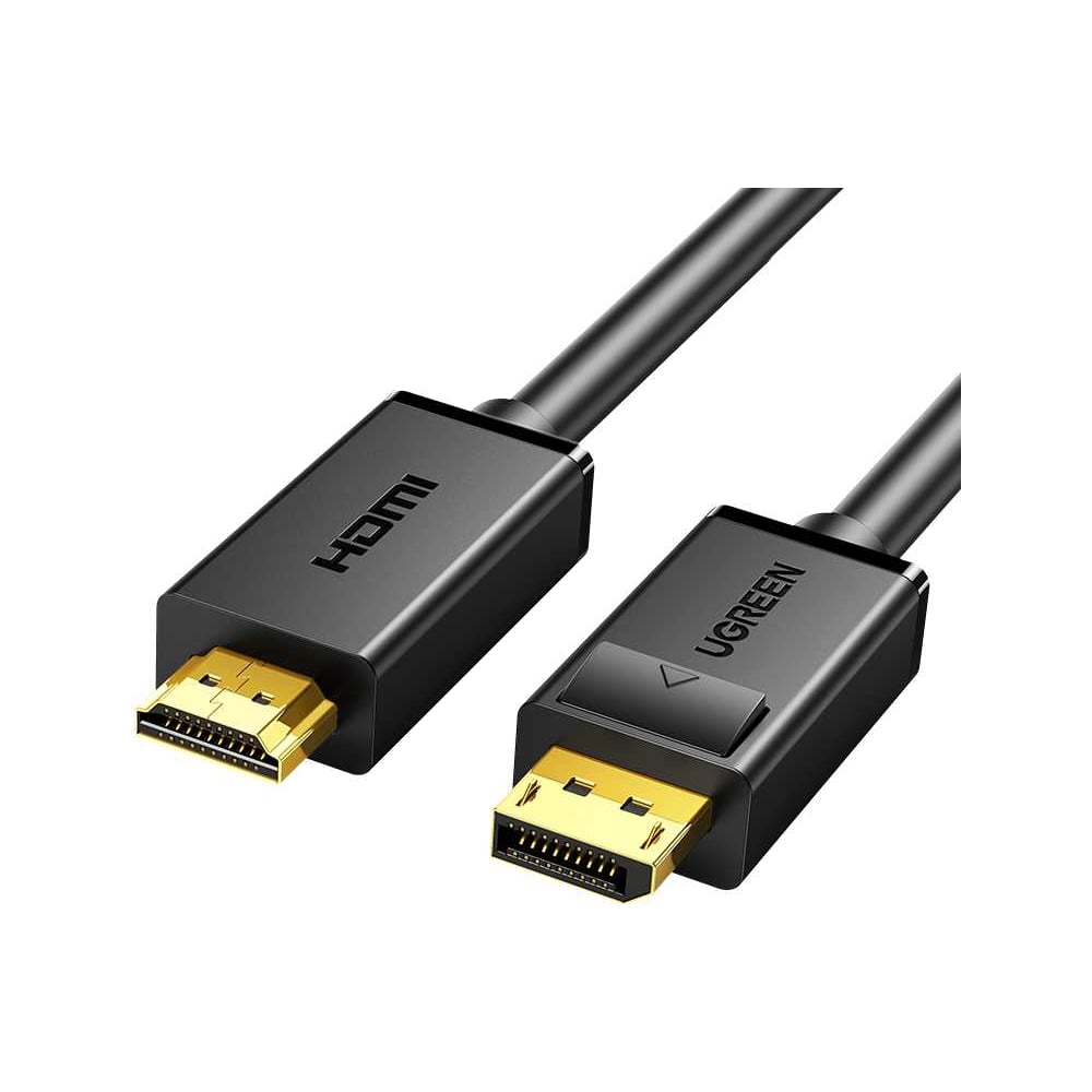 Кабель Ugreen DP101 DP Male to HDMI Male Cable. Длина 5м. Цвет черный 10204  - выгодная цена, отзывы, характеристики, фото - купить в Москве и РФ