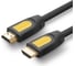 Кабель Ugreen HD101 (10151) HDMI Male To Male Round Cable. Длина: 0,75м. Цвет черно-желтый 10151_ 1