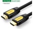 Кабель Ugreen HD101 (10151) HDMI Male To Male Round Cable. Длина: 0,75м. Цвет черно-желтый 10151_ 4
