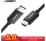 Кабель Ugreen US242 USB -C 2.0 Male To Mini USB 5Pin Male 28+24AWG Cable. Длина: 1 м. Цвет черный 50445 2