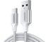 Кабель Ugreen US288 USB-A 2.0 to USB-C Cable Nickel Plating Aluminum Braid. Длина 3м. Цвет серебристый 60409 1