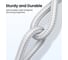 Кабель Ugreen US288 USB-A 2.0 to USB-C Cable Nickel Plating Aluminum Braid. Длина 3м. Цвет серебристый 60409 7
