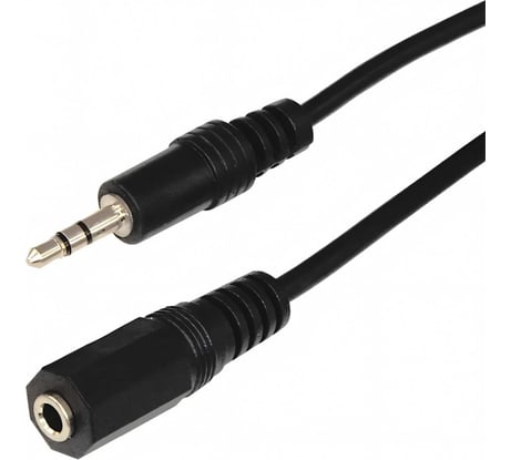 Шнур Стерео 3.5 мм гнездо - Стерео 3.5 мм REXANT штекер, длина 10 метров 17-4008