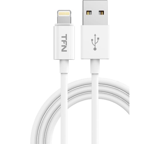 Дата-кабель TFN USB-8pin 2м TPE white -CLIGUSB2MTPWH 1