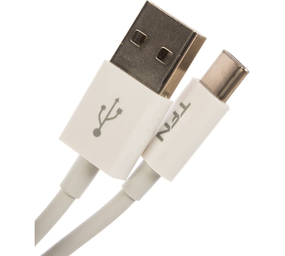 Дата-кабель TFN USB-TypeC 2м TPE white -CUSBCUSB2MTPWH