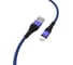 Дата-кабель TFN USB-8pin нейлон 1м blue-black -CFZLIGUSB1MBL 1