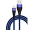 Дата-кабель TFN USB-8pin нейлон 1м blue-black -CFZLIGUSB1MBL 3