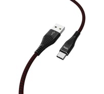 Дата-кабель TFN USB-TypeC нейлон 1м black -CFZUSBCUSB1MBK