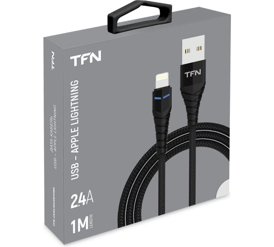 Дата-кабель TFN USB-8pin knight 1м black -CKNLIGUSB1MBK