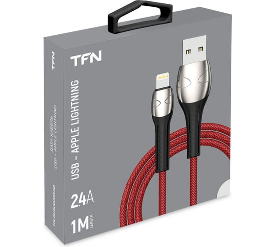 Дата-кабель TFN USB-8pin spider 1м red-black -CSPDLIGUSB1MRD