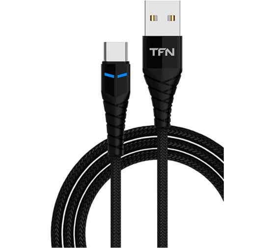 Дата-кабель TFN USB-TypeC knight 1м 5A black -CKNUSBCUSB1MBK
