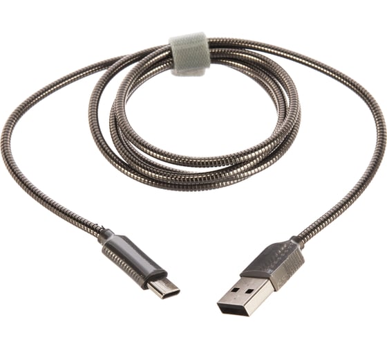 Дата-кабель TFN USB-8pin 1м сталь -CFZLIGUSB1MST