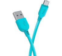 Дата-кабель TFN USB-microUSB 1м PVC blue -CMIC1MPVCBL