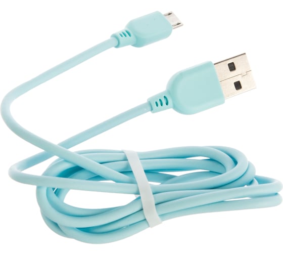 Дата-кабель TFN USB-microUSB 1м PVC blue -CMIC1MPVCBL