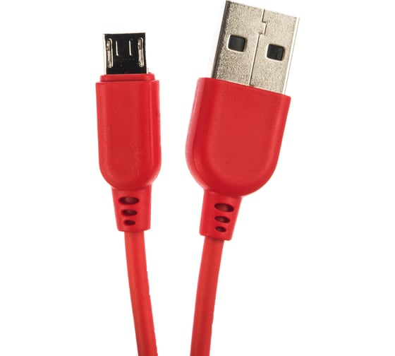 Дата-кабель TFN USB-microUSB 1м PVC red -CMIC1MPVCRD