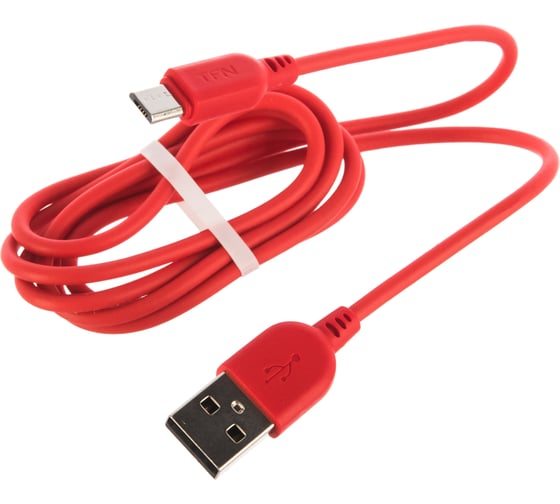 Дата-кабель TFN USB-microUSB 1м PVC red -CMIC1MPVCRD