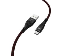 Дата-кабель TFN USB-microUSB нейлон 1м black -CFZMICUSB1MBK
