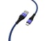 Дата-кабель TFN USB-microUSB нейлон 1м blue-black -CFZMICUSB1MBL 3