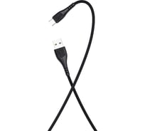 Дата-кабель More Choice USB 2.4A для Type-C TPE 1м K22a Black